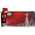 thumbnail image 2 of Winter Snowflakes and Christmas Tree Magnetic Magnetic Mailbox Cover Standard Size for Garden Yard Outdoor Decorations-18 x 20.8", 2 of 5