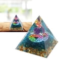 thumbnail image 1 of Positive Energy  Pyramid, Pyramid Ornament Handmade Epoxy  For Yoga Room, 1 of 8