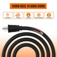 thumbnail image 7 of Hongyi Heavy Duty Extension Cord Reel 80ft, 14AWGX3C, SJTW, 4-Outlet, Orange, 7 of 7