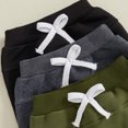 thumbnail image 6 of Okbabeha 3 Pack Baby Boy Pants Toddler Sweatpants Athletic Solid Color Elastic Waist Joggers Leggings, 6 of 7