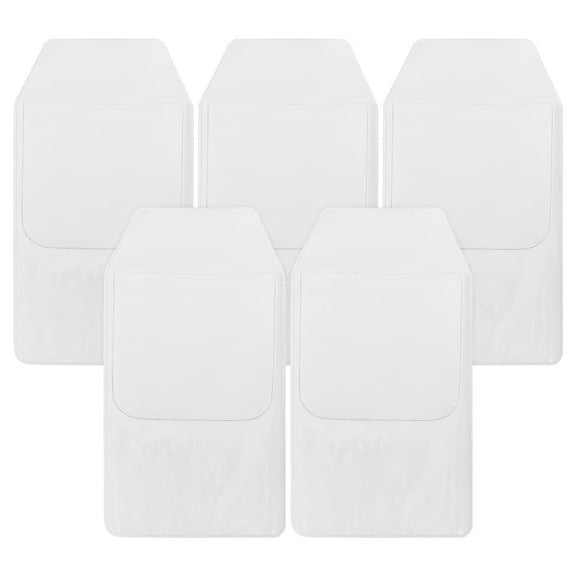 OUNONA 5-Pack Pocket Protectors for Men’s Shirts, PVC Pen Holders Organizer for Lab Coats, Doctors, , and Office Use