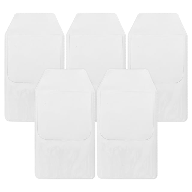KAKOWELY 5Ud Manga Para Bolsillo PVC Resistente Organizador De Bolígrafos Para Uso Profesional