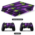 thumbnail image 2 of Decal Skin for PS4 Slim / PS4 Pro / PS4, Whole Body Vinyl Sticker Cover for Playstation 4 Console and Controller (Eggplant-1), 2 of 5