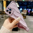 thumbnail image 3 of Water Ripple Pattern Case for iPhone 11 Pro Max Soft TPU Shockproof Camera Protective Back Cover for Women Girl Curly Wave Frame Phone Case for iPhone 11 Pro Max 6.5 Inch Light Purple, 3 of 13