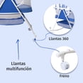 thumbnail image 3 of Cuna Moisés Para Bebé Aeiou P759 Bambineto Plegable Con Base Azul, 3 of 5