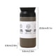 thumbnail image 3 of Fiudx Decoración del hogar Taza térmica de Café con pulverizador de plástico multicolor opcional, taza de acero inoxidable 304, taza de Café portátil para llevar en el automóvil, taza para caminar pa, 3 of 6