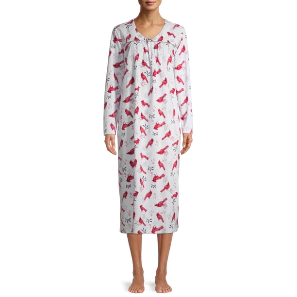 Hanes Hanes Women's Cozy Fleece Nightgown with Long Sleeves Walmart