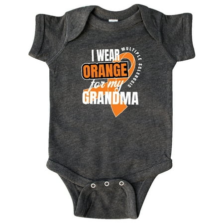 

Inktastic I Wear Orange For My Grandma Multiple Sclerosis Awareness Gift Baby Boy or Baby Girl Bodysuit