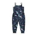 thumbnail image 1 of EYIIYE Tenue d'Été pour Petite Fille, Combinaison à Bretelles Sans Manches à Col Rond, 1 of 8