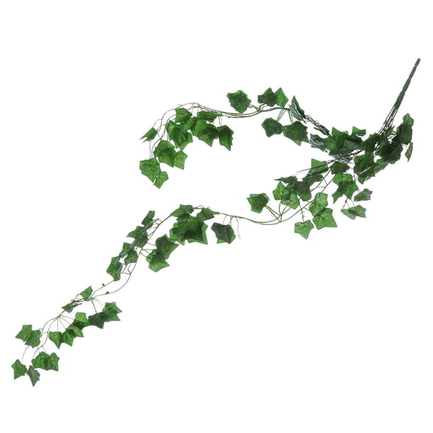 Guirnalda de hojas de hiedra artificial, 240cm Enredadera de seda plástica, para decoración de boda, fiesta, hogar y jardín
