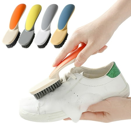 

JMKQLZ Shoe Cleaning Brush Multifunctional Soft Bristles Household Small Shoe Brush with Handle Not Hurt Shoes