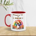 thumbnail image 3 of Wagging Tail Chihuahua Celebrates Rainbow Pride Month LGBT LGBTQ+ 11oz Accent Two-tone Mug Dog Lover Gifts Idea Coffee Tea Cup - 01003, 3 of 5