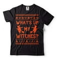 thumbnail image 2 of What's Up My Witches Shirt Funny Halloween Tee Halloween Joke Shirt Mens Womens Halloween Outfit (3X-Large Navy Blue), 2 of 6