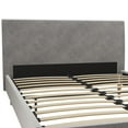 Mr. Kate Daphne Upholstered Bed with Headboard and Modern Platform