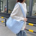 thumbnail image 4 of Bolso casual para mujer, Bolso de mano acolchado sólido de gran capacidad, Bolso de hombro, 4 of 8