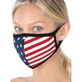 thumbnail image 3 of American Flag Print Washable Soft Cotton Lining Adults Unisex One Size Face Covering Mask, 3 of 4