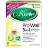 Culturelle Pro-Well 3-in-1 Complete Formula Probiotic Vegetarian Capsules 30 ea (Pack of 4)