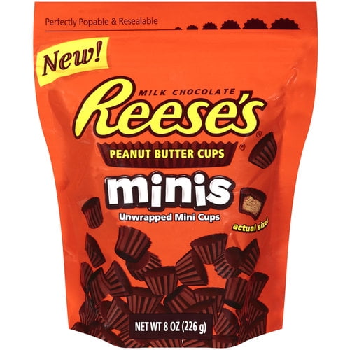Reese's Minis Unwrapped Peanut Butter Cups, 8 oz