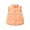 Orange, variant on REDARER Girls Lace Shoulder Puffer Vest, Sleeveless Down Jacket for Baby, Pure Color Winter Outwear,Size:5-6 Years