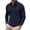 Navy, variant on Polo Shirt Men Long Sleeve Button Tees Shirt Basic Black Mens Casual Clothing