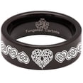 thumbnail image 5 of Heart Knot Tungsten Carbide Ring, 5 of 9