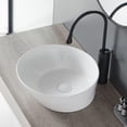 thumbnail image 4 of Bothwa Home Modern Bathroom Vessel Sink – Stylish Above-Counter White Porcelain Sink, Durable Ceramic, Easy Top-Mount Installation, 4 of 12