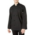 thumbnail image 4 of 0402-0105 Classic Chef Coat 10 Buttons in Black - Xlarge, 4 of 8