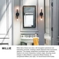 thumbnail image 3 of 83192BK Lark Millie - 2 Light Tall Wall Sconce In Modern and Mid-Century Modern Style-14 Inches Tall and 5 Inches Wide-Black Finish, 3 of 20