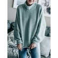 thumbnail image 4 of U.Vomade Chandail Femme Automne et Hiver Tricot Épais Col Roulé, 4 of 5