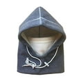 thumbnail image 2 of Hot Headz Polarex Extreme 6-in-1 Fleece Hoodie - Gray/White - Unisex One Size - Regular Fit, 2 of 2