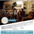 thumbnail image 5 of Interior LED Light Bar 120 LED Strip Light Bar with Switch 12V-85V White Lamp Interior Light for Motorhome Car Camper Van Bus Caravan Kitchen Bathroom, 5 of 5
