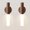 2PCS Walnut, variant on 2Pcs Rechargeable Magnetic Motion Sensor LED Night Light IPX4 USB Wireless Wall Lamp for Bedroom Kitchen Bathroom Anti-Collision