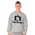 thumbnail image 5 of Oh Snap Camera Snapshot Cute Hobby Sweatshirt for Men or Women Brisco Brands L, 5 of 6