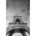 thumbnail image 2 of Anonymous 11x14 Gold Ornate Wood Framed with Double Matting Museum Art Print Titled - Eiffel Tower Retro, 2 of 4