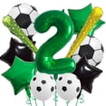 thumbnail image 1 of Set de globos de fiesta con temática de fútbol para segundo cumpleaños, 11 unidades, 1 of 1