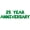 Green, variant on Letter Balloons - 25 YEAR ANNIVERSARY 16" Inch Alphabet Letters Foil Mylar Balloon 25th Anniversary Party Banner (Blue)