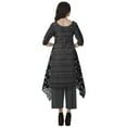 thumbnail image 4 of Moomaya Asymmetric Kurti With Pant Set Women Printed Chanderi Partywear Clothing, 4 of 6