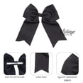 thumbnail image 2 of Motique Accessories Jumbo Hair Bow Clip with Tails (Wine), 2 of 4