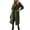 Green Coats for Winter, variant on XPMWRP Women's Solid Color Casual Trench Coat Classic Notch Lapel Windproof Overcoat Fall Winter Fashion Jackets with Belt Black XL