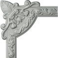 thumbnail image 2 of Ekena Millwork PML10X10SU 10.75 In. W X 10.75 In. H Architectural Panneau Floral Coin de Moulage, 2 of 4