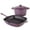 Purple, variant on BergHOFF Neo 3pc Cast Iron Cookware Set, Grill Pan & Round Dutch Oven, Purple
