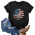 thumbnail image 4 of IROINNID July 4th Tops for Women Round Neck T-Shirt Casual Loose Tops Blouse Short Sleeve Tops USA July 4th, 4 of 6