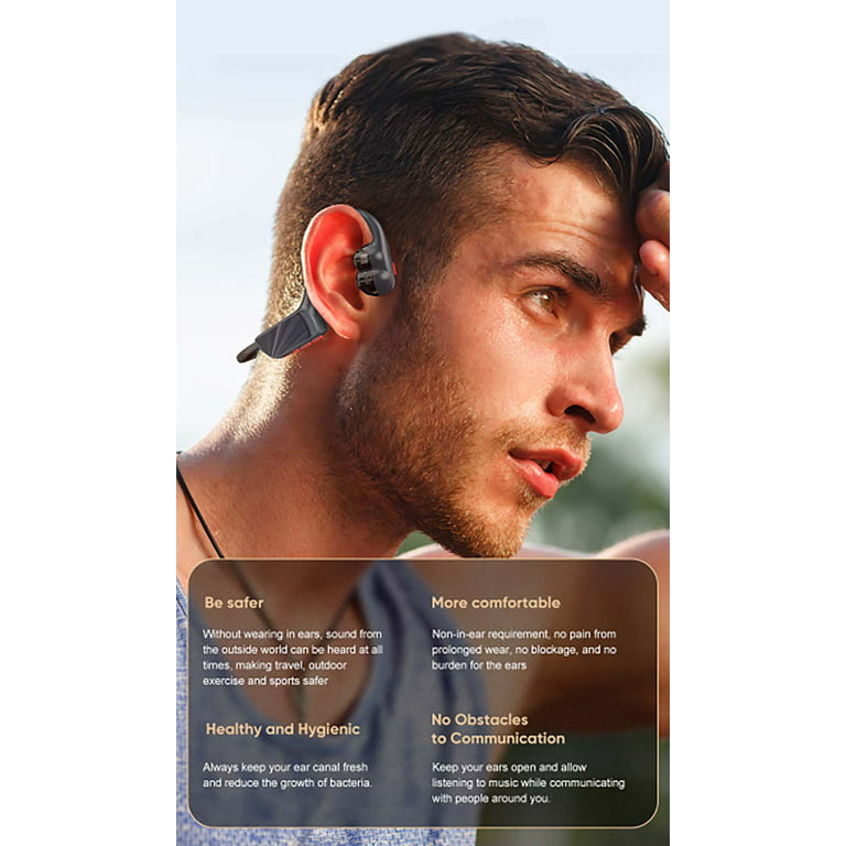 Bone Conduction Headphones Bluetooth 5.3 Open Ear Headphones