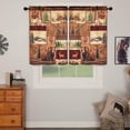 thumbnail image 5 of Alishomtll Kitchen Curtains Farmhouse Rustic Country Bear Moose Deer Window Tiers Curtain 36 Inches,Rod Pocket, 5 of 9