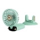 thumbnail image 2 of Mini ventilador portátil con pantalla digital, recargable, 10000 mAh, para mesa y maquillaje Verde, 2 of 9
