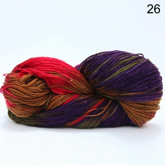ATJIA Dyed Acrylic Wool Yarn Four Strand DIY Woven Knitting Sweater Sock Scarf Colorful Crochet Yarn Sewing