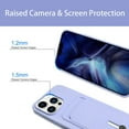 thumbnail image 2 of iPhone 14 Pro Max Case with Card Holder Flexible Silicone Cover [Soft Microfiber Lining] Shockproof Protective Slim Wallet Case for iPhone 14 Pro Max Purple, 2 of 12