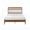 thumbnail image 3 of Full Size Wood Platform Bed Frame with Chestnut Finish, No Box Spring Needed, for Bedroom, 3 of 8