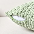 thumbnail image 3 of 2 Packs Sage Green Decorative Throw Pillow Covers 18x18 Inch for Couch Bed Sofa, Modern Farmhouse Boho Home Decor, Soft Cute Plush Corduroy Cushion Case 45x45 CM, 3 of 4