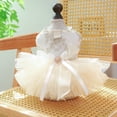 thumbnail image 1 of Zhuge Vestido para cachorro, bonito vestido de princesa para gato, falda para perro para perros pequeños, A08, XL, 1 of 4